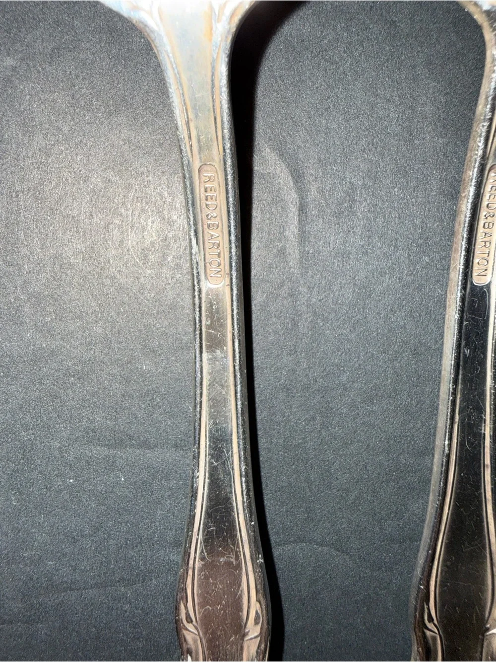 Reed & Barton Silver-Plated Ornate Dessert Forks - Set of 6